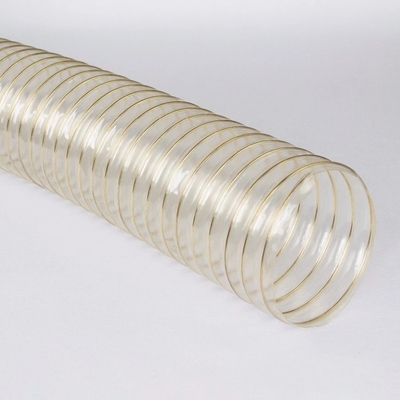 Maquinaria de ingeniería manguera de aire de ventilación con conducto flexible TPU y alambre de cobre